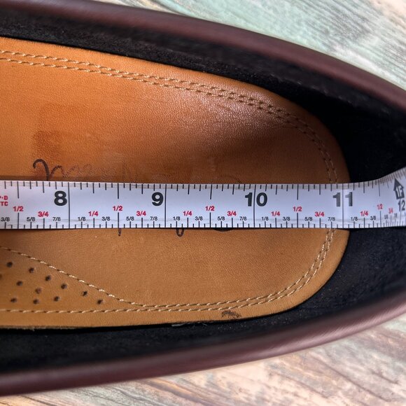 Cole Haan Tassel Loafers Shoes Mens Sz 9.5M Black Brown Leather Moc Toe Slip On. - Picture 7 of 10